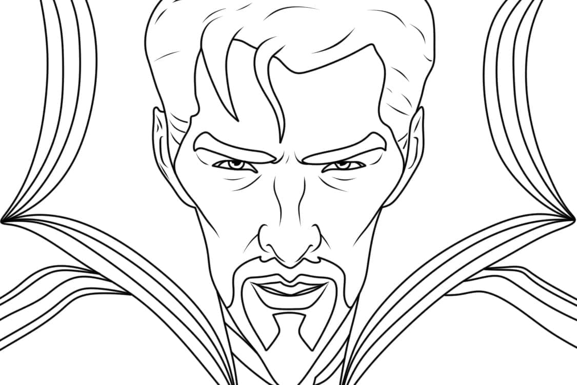 Coloriage gratuit Doctor Strange #211438 de la collection Super-héros et Super-vilains à imprimer
