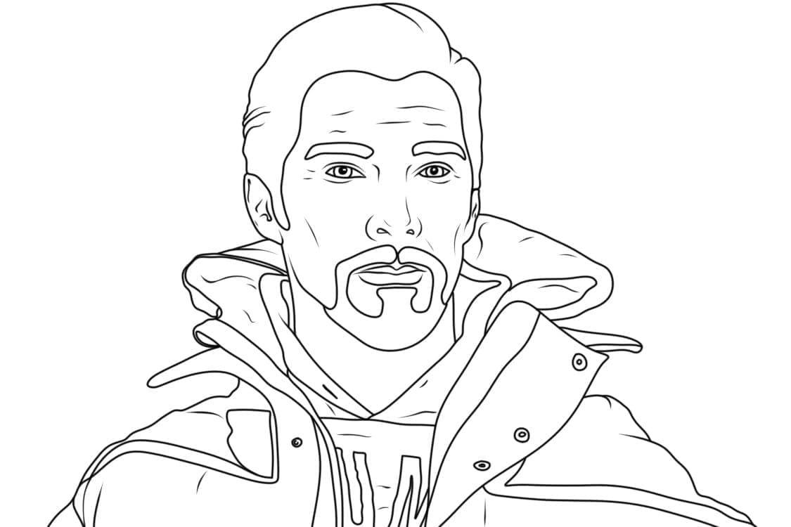 Coloriage gratuit Doctor Strange #211445 de la collection Super-héros et Super-vilains à imprimer