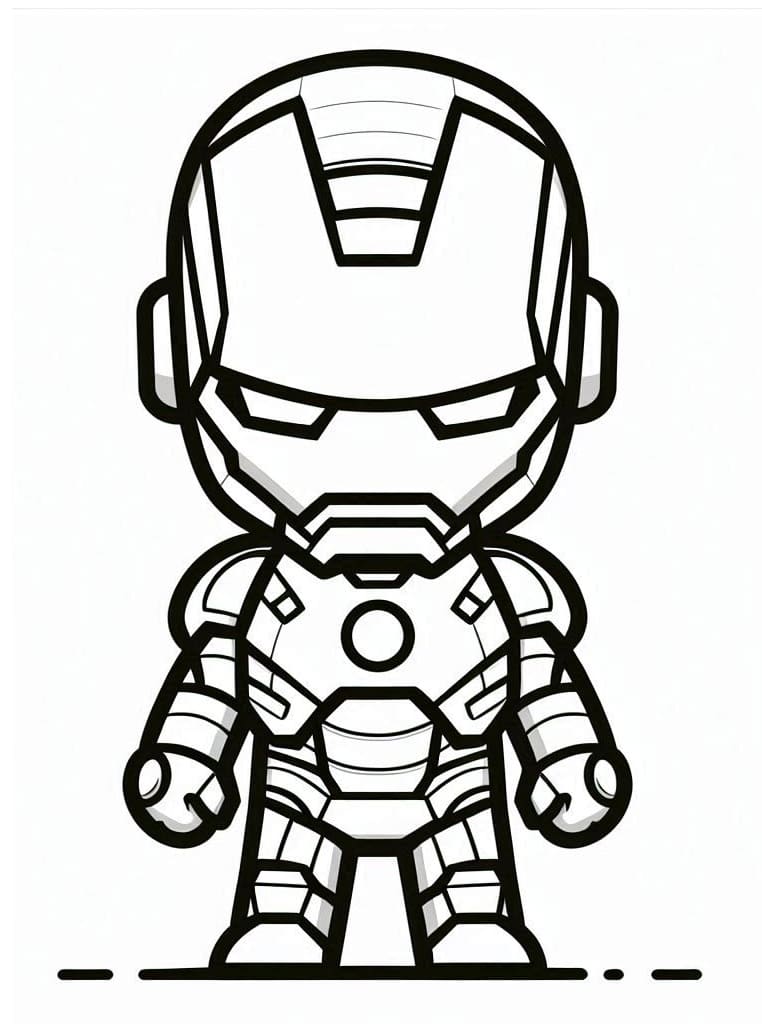 Joli coloriage Iron Man #220031 de la collection Super-héros et Super-vilains, prêt à imprimer pour petits et grands
