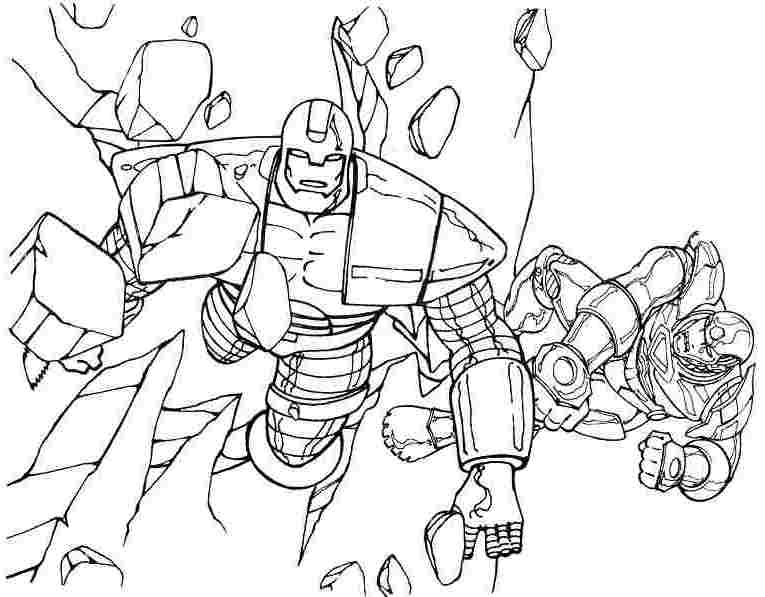 Dessin à colorier: Iron Man (Super-héros et Super-vilains) #80734 - Coloriages à Imprimer Gratuits
