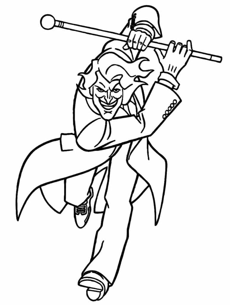 Illustration au trait Joker #202162 de la collection Super-héros et Super-vilains à colorier gratuitement