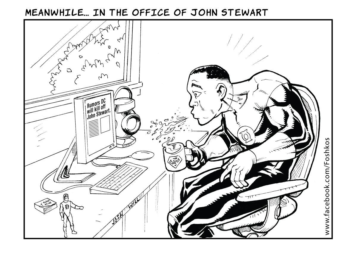 Dessin à colorier: Lanterne Verte (Super-héros et Super-vilains) #81436 - Coloriages à Imprimer Gratuits