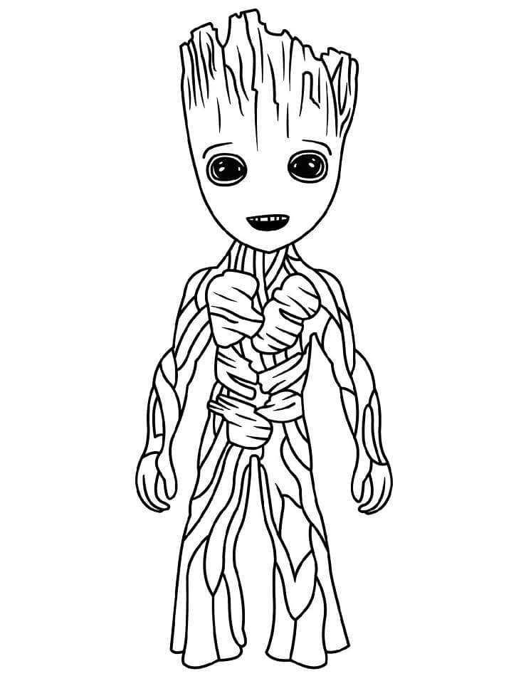 Illustration au trait Les Gardiens de la Galaxie #211161 de la collection Super-héros et Super-vilains à colorier gratuitement