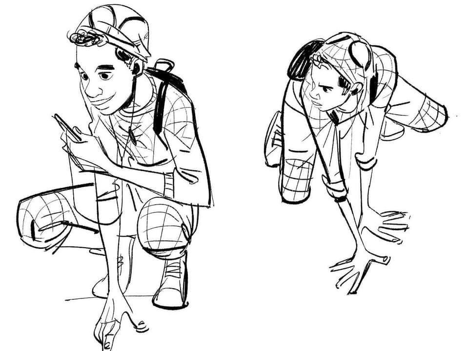 Coloriage gratuit Miles Morales #212082 de la collection Super-héros et Super-vilains à imprimer