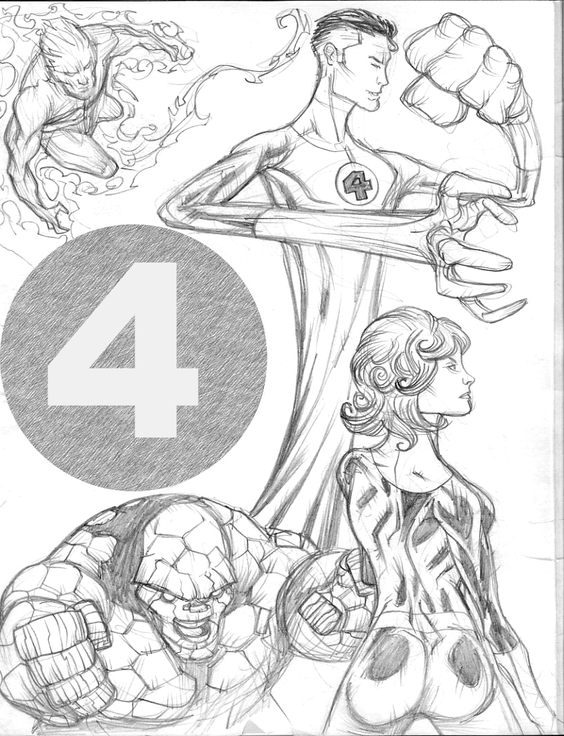 Joli coloriage Mr. Fantastique #84827 de la collection Super-héros et Super-vilains, prêt à imprimer pour petits et grands