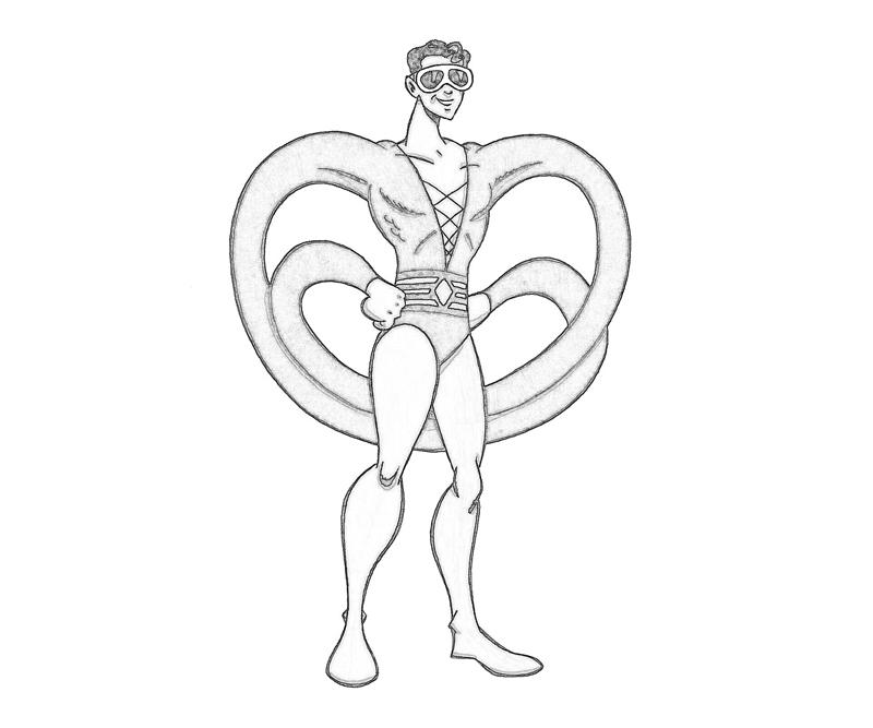 Coloriage à imprimer Plastic Man #83421 de la série Super-héros et Super-vilains, gratuit pour enfants et adultes