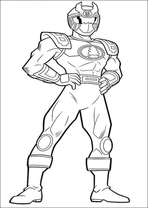 Dessin à colorier: Power Rangers (Super-héros et Super-vilains) #49951 - Coloriages à Imprimer Gratuits