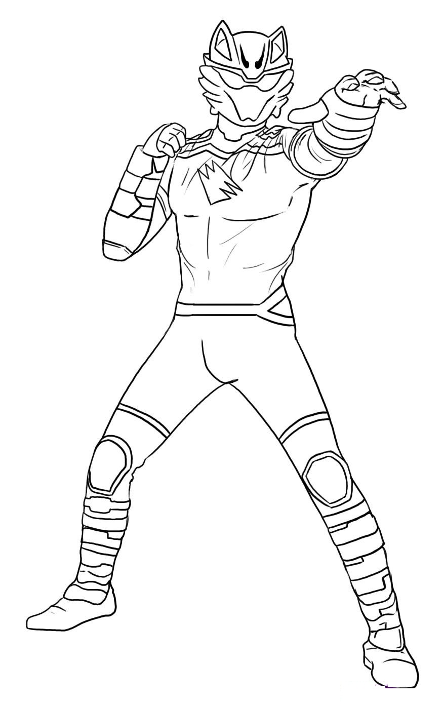 Dessin à colorier: Power Rangers (Super-héros et Super-vilains) #49958 - Coloriages à Imprimer Gratuits