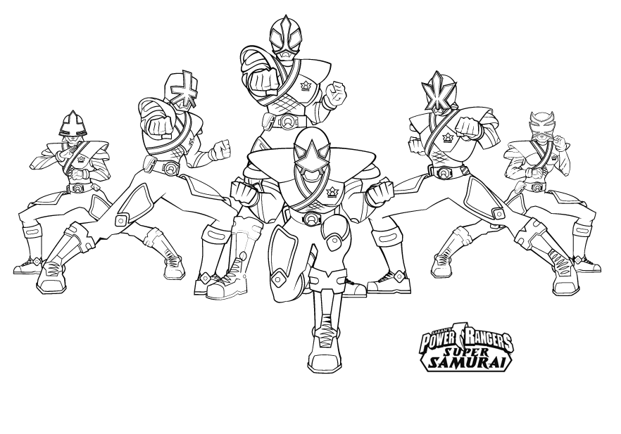 Dessin à colorier: Power Rangers (Super-héros et Super-vilains) #49968 - Coloriages à Imprimer Gratuits