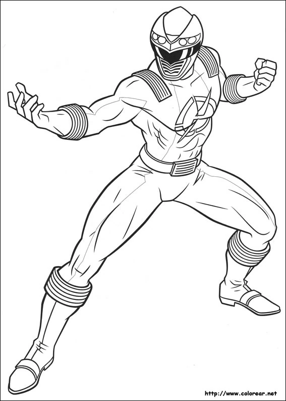 Dessin à colorier: Power Rangers (Super-héros et Super-vilains) #49981 - Coloriages à Imprimer Gratuits