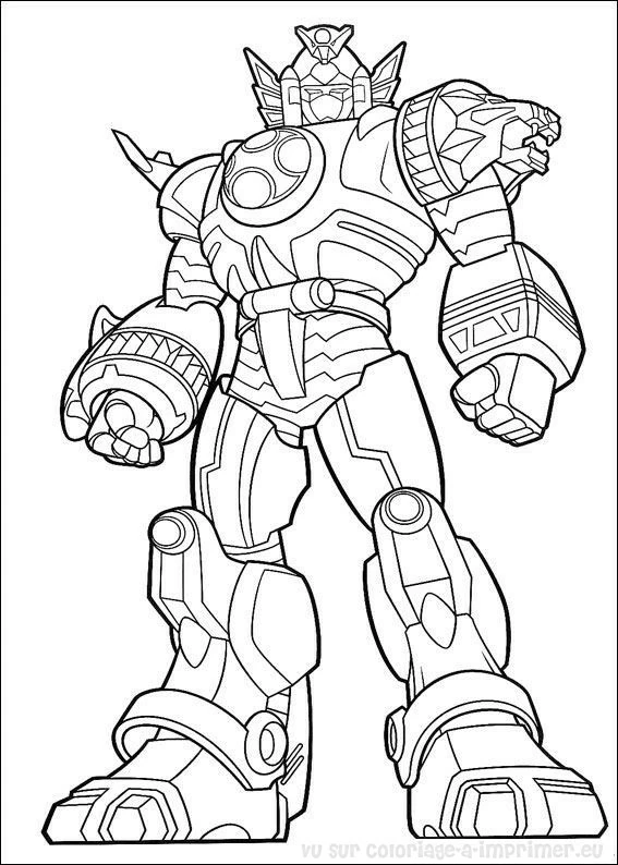 Dessin à colorier: Power Rangers (Super-héros et Super-vilains) #49985 - Coloriages à Imprimer Gratuits