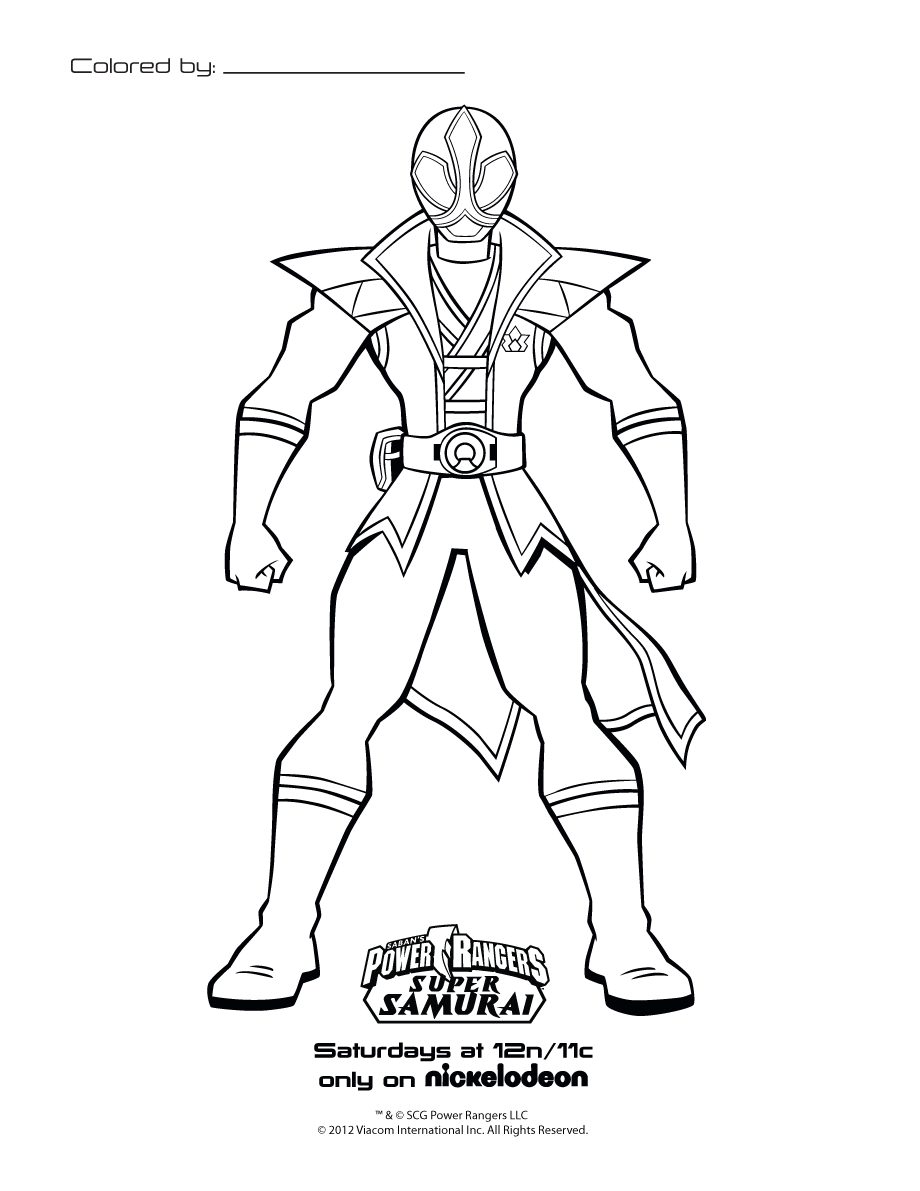 Dessin à colorier: Power Rangers (Super-héros et Super-vilains) #49989 - Coloriages à Imprimer Gratuits