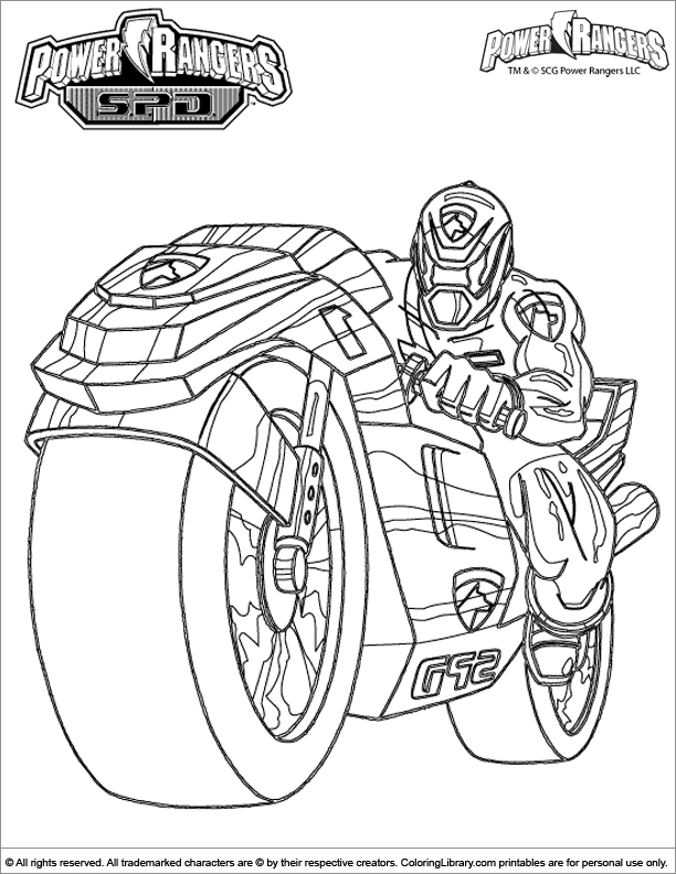 Dessin à colorier: Power Rangers (Super-héros et Super-vilains) #49992 - Coloriages à Imprimer Gratuits