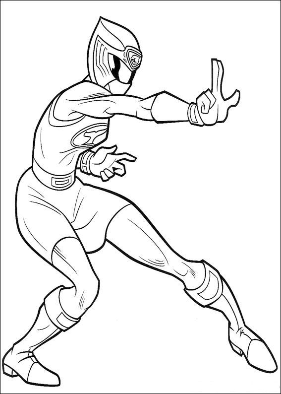 Dessin à colorier: Power Rangers (Super-héros et Super-vilains) #49994 - Coloriages à Imprimer Gratuits