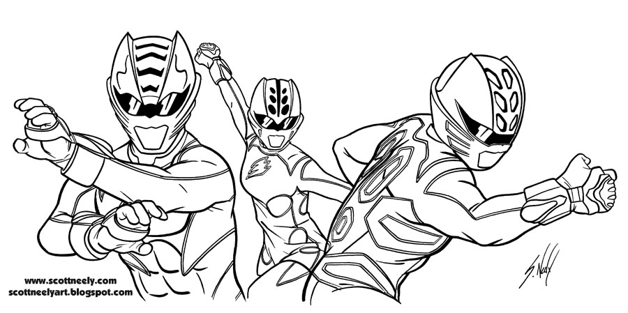 Dessin à colorier: Power Rangers (Super-héros et Super-vilains) #49998 - Coloriages à Imprimer Gratuits