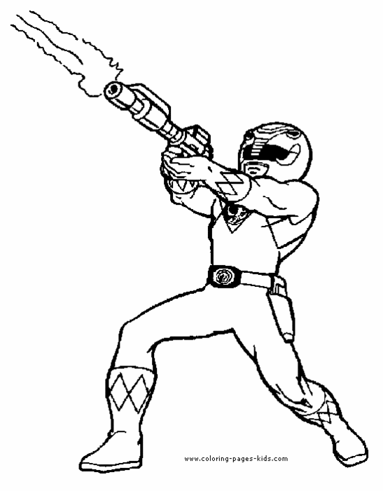 Dessin à colorier: Power Rangers (Super-héros et Super-vilains) #50005 - Coloriages à Imprimer Gratuits