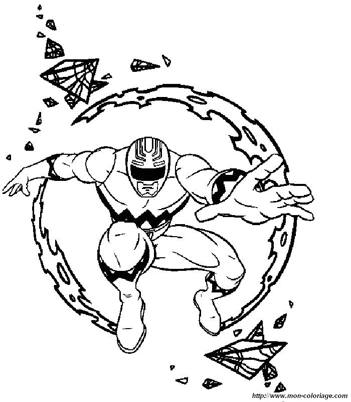 Dessin à colorier: Power Rangers (Super-héros et Super-vilains) #50013 - Coloriages à Imprimer Gratuits