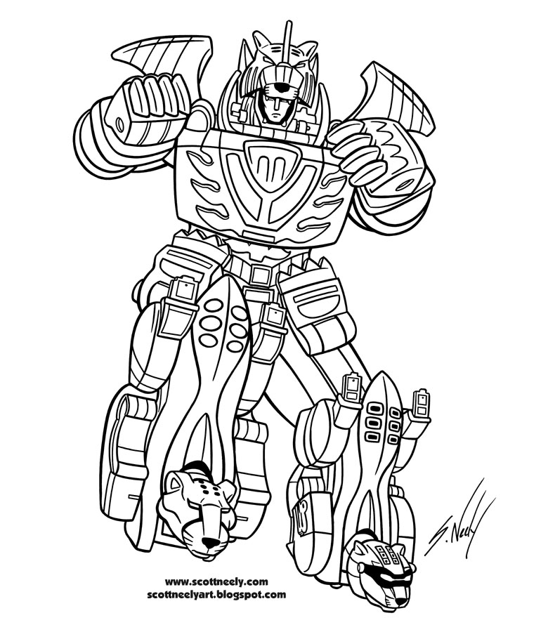 Dessin à colorier: Power Rangers (Super-héros et Super-vilains) #50022 - Coloriages à Imprimer Gratuits