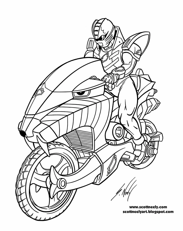 Dessin à colorier: Power Rangers (Super-héros et Super-vilains) #50025 - Coloriages à Imprimer Gratuits