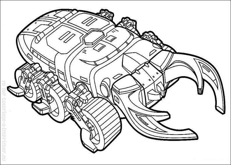 Dessin à colorier: Power Rangers (Super-héros et Super-vilains) #50026 - Coloriages à Imprimer Gratuits