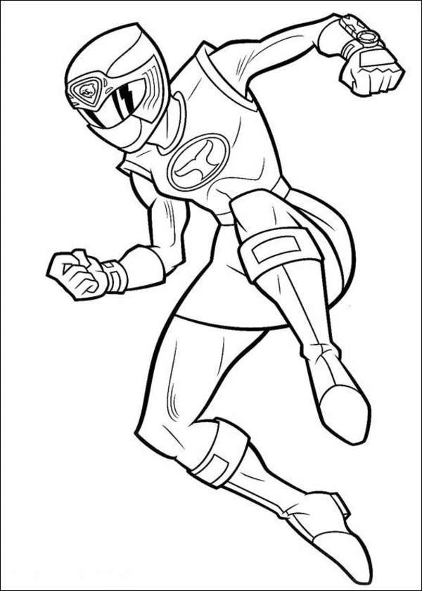 Dessin à colorier: Power Rangers (Super-héros et Super-vilains) #50042 - Coloriages à Imprimer Gratuits