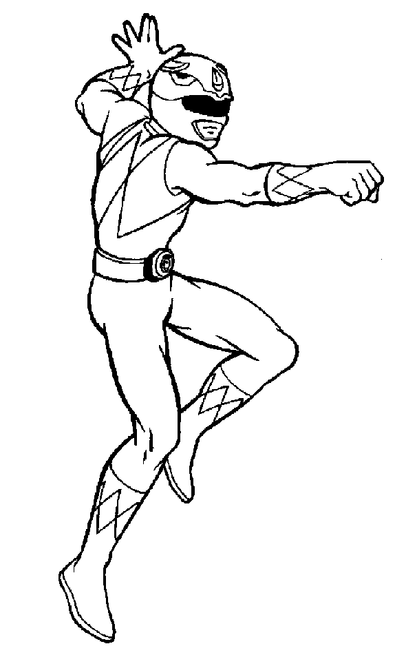 Dessin à colorier: Power Rangers (Super-héros et Super-vilains) #50060 - Coloriages à Imprimer Gratuits