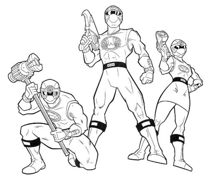 Dessin à colorier: Power Rangers (Super-héros et Super-vilains) #50065 - Coloriages à Imprimer Gratuits