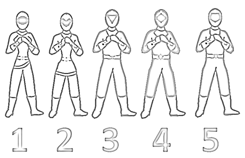 Dessin à colorier: Power Rangers (Super-héros et Super-vilains) #50068 - Coloriages à Imprimer Gratuits