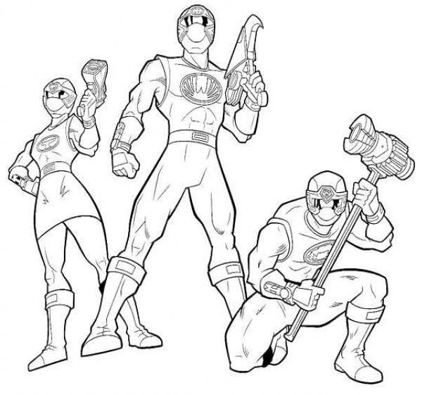 Dessin à colorier: Power Rangers (Super-héros et Super-vilains) #50075 - Coloriages à Imprimer Gratuits