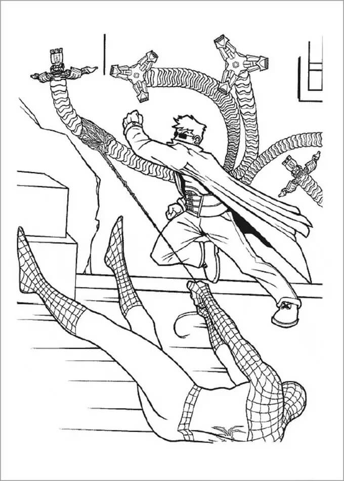 Coloriage gratuit pour enfants et adultes Spiderman #176624, collection Super-héros et Super-vilains