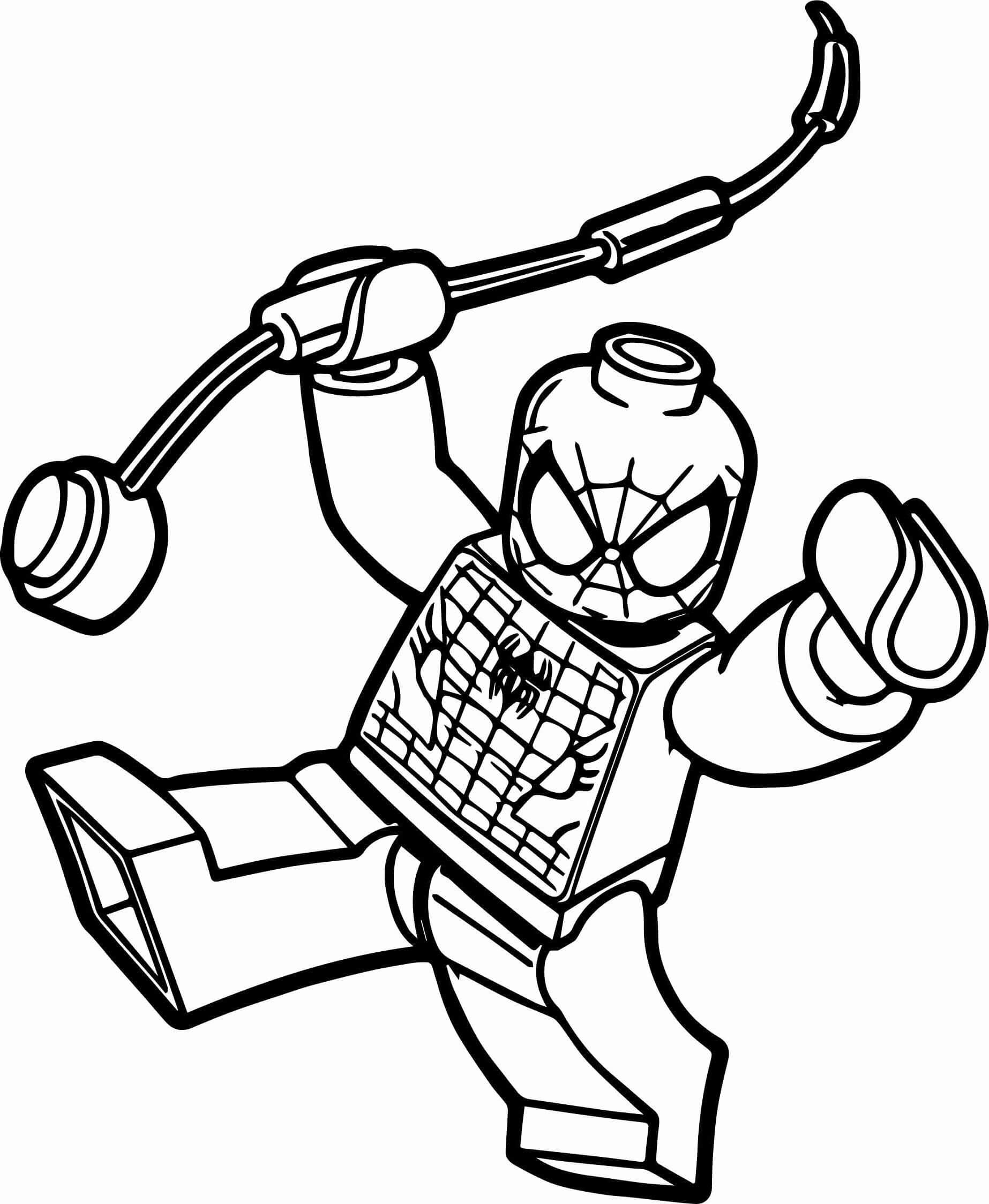 Coloriage gratuit Spiderman #176644 de la collection Super-héros et Super-vilains à imprimer