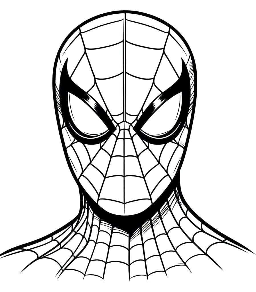 Coloriage gratuit Spiderman #212196 de la collection Super-héros et Super-vilains à imprimer