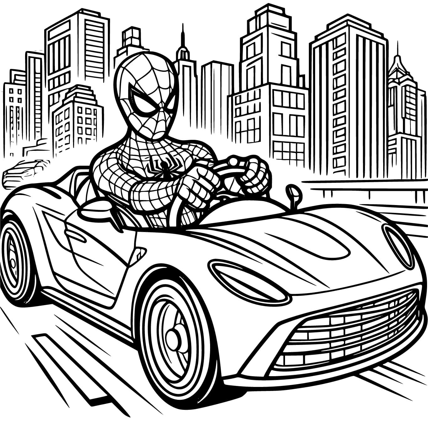 Coloriage imprimable Spiderman #213118 de la collection Super-héros et Super-vilains à colorier aux crayons Coloriage imprimable Spiderman #213118 de la collection Super-héros et Super-vilains à colorier aux crayons