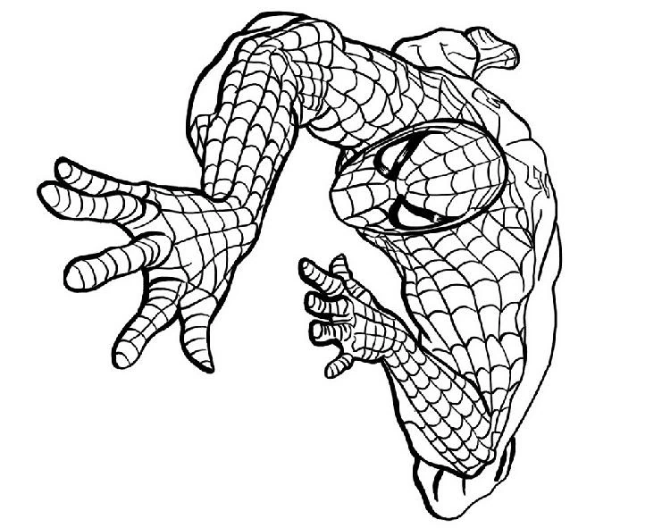 Dessin à colorier: Spiderman (Super-héros et Super-vilains) #78701 - Coloriages à Imprimer Gratuits