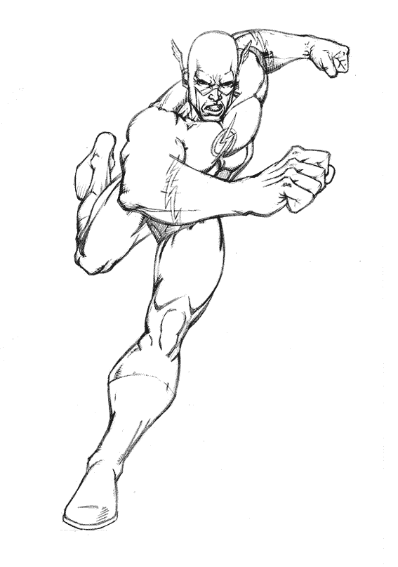 Dessin Super Héros DC Comics #80129 à colorier de la série Super-héros et Super-vilains, gratuit à télécharger et imprimer