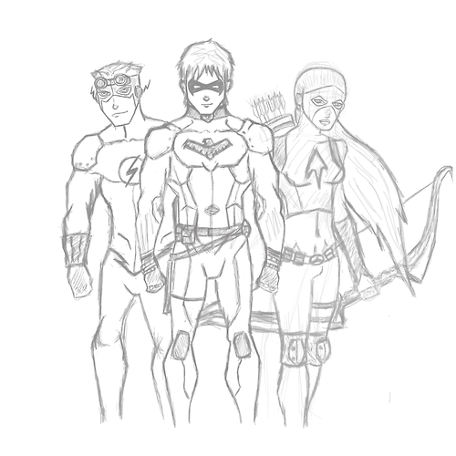 Coloriage gratuit Super Héros DC Comics #80294 de la collection Super-héros et Super-vilains à imprimer