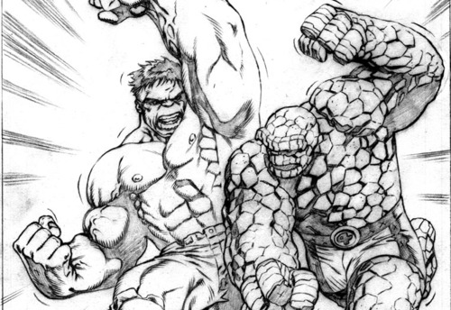 Dessin à colorier: Super Héros Marvel (Super-héros et Super-vilains) #79661 - Coloriages à Imprimer Gratuits