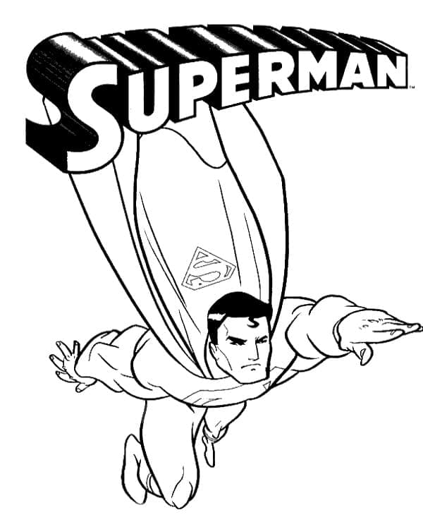 Coloriage gratuit pour enfants et adultes Superman #189584, collection Super-héros et Super-vilains Coloriage gratuit pour enfants et adultes Superman #189584, collection Super-héros et Super-vilains
