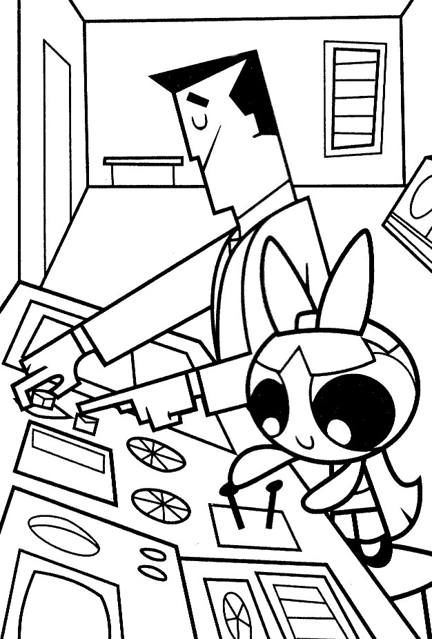 Coloriage à imprimer Supers Nanas #39424 de la série Super-héros et Super-vilains, gratuit pour enfants et adultes