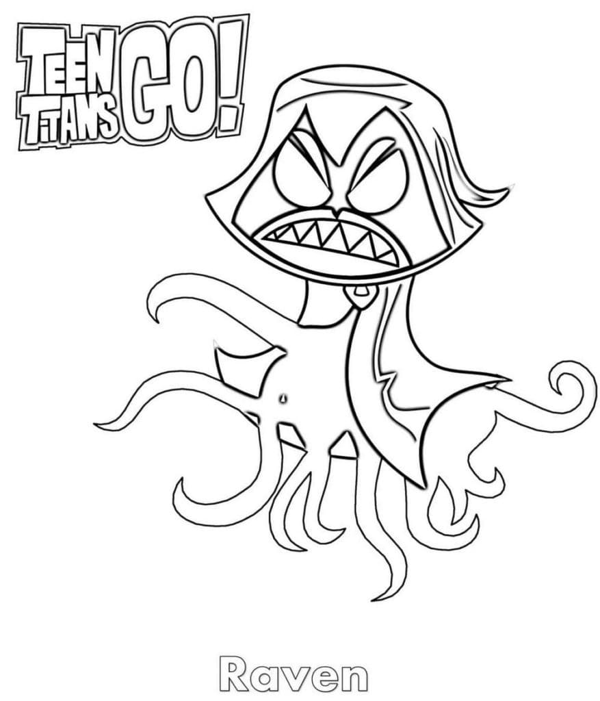 Coloriage gratuit Teen Titans Go #196417 de la collection Super-héros et Super-vilains à imprimer