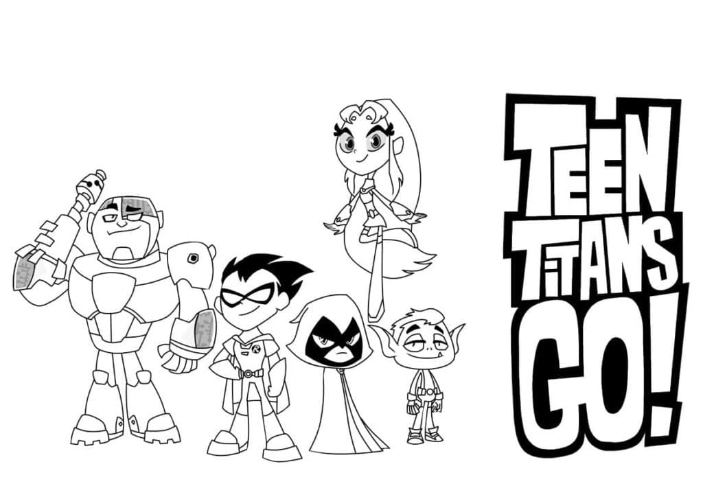Coloriage gratuit pour enfants et adultes Teen Titans Go #196429, collection Super-héros et Super-vilains Coloriage gratuit pour enfants et adultes Teen Titans Go #196429, collection Super-héros et Super-vilains