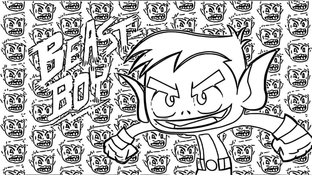 Coloriage gratuit Teen Titans Go #196437 de la collection Super-héros et Super-vilains à imprimer