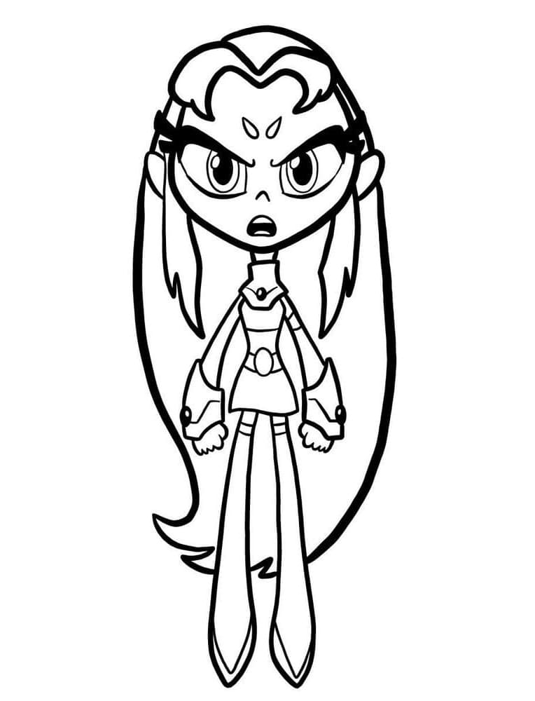 Coloriage imprimable Teen Titans Go #196451 de la collection Super-héros et Super-vilains à colorier aux crayons