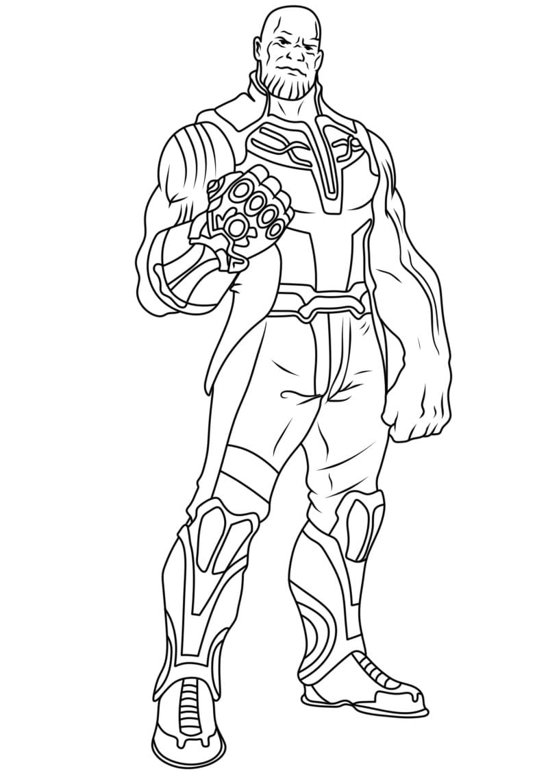 Coloriage gratuit Thanos #206604 de la collection Super-héros et Super-vilains à imprimer
