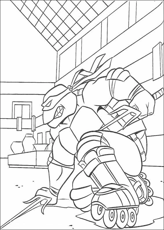Coloriage gratuit pour enfants et adultes Tortues Ninja #75375, collection Super-héros et Super-vilains