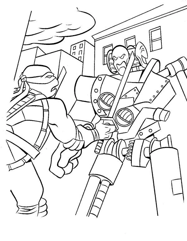 Coloriage à imprimer Tortues Ninja #75405 de la série Super-héros et Super-vilains, gratuit pour enfants et adultes