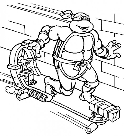 Dessin à colorier: Tortues Ninja (Super-héros et Super-vilains) #75493 - Coloriages à Imprimer Gratuits