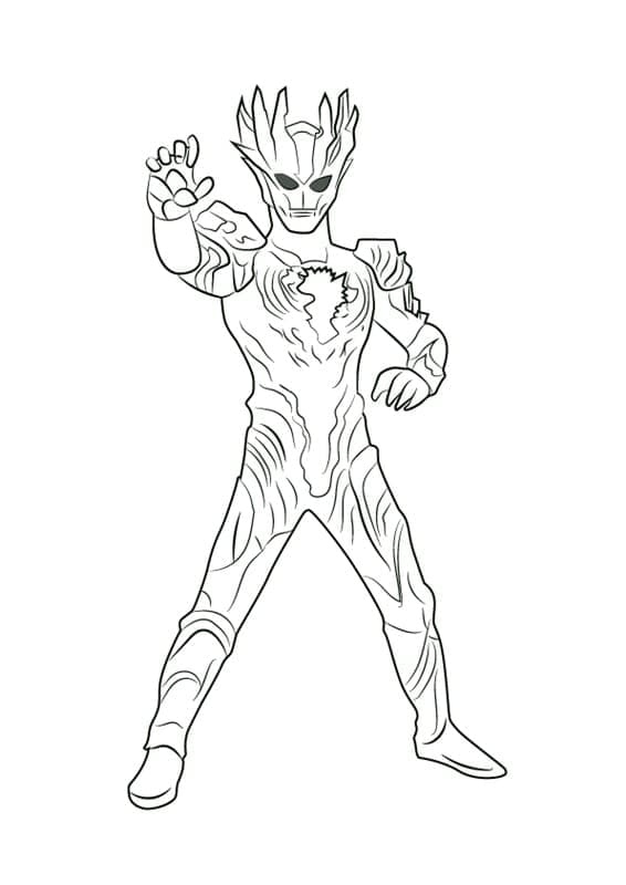 Joli coloriage Ultraman #205687 de la collection Super-héros et Super-vilains, prêt à imprimer pour petits et grands