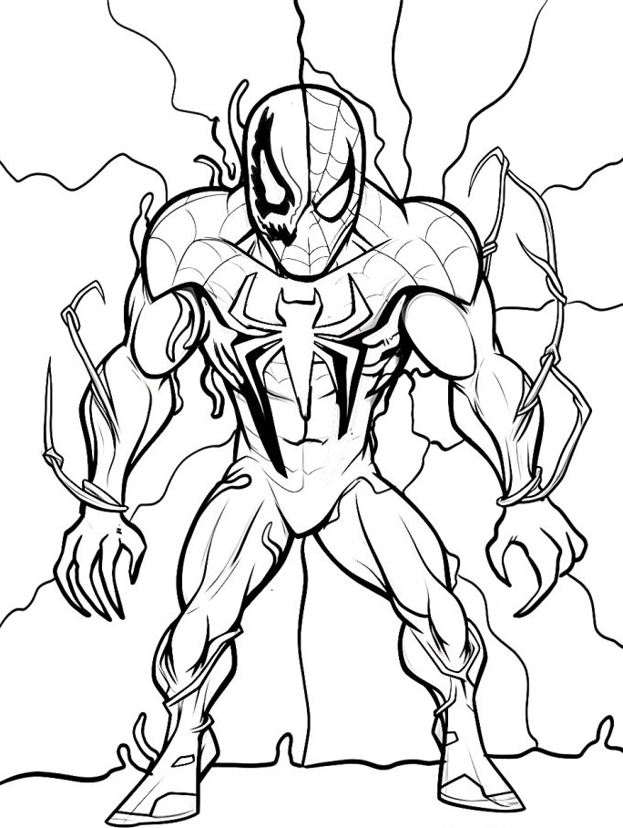 Coloriage gratuit pour enfants et adultes Venom #220044, collection Super-héros et Super-vilains Coloriage gratuit pour enfants et adultes Venom #220044, collection Super-héros et Super-vilains