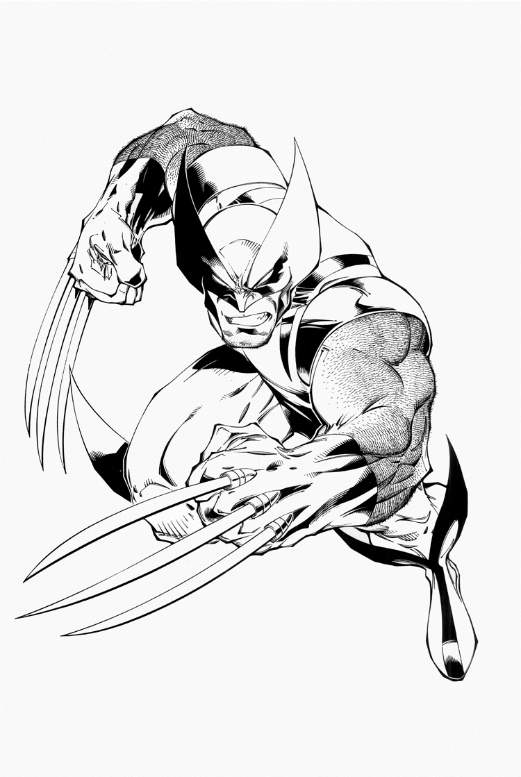 Dessin à colorier: Wolverine (Super-héros et Super-vilains) #74843 - Coloriages à Imprimer Gratuits